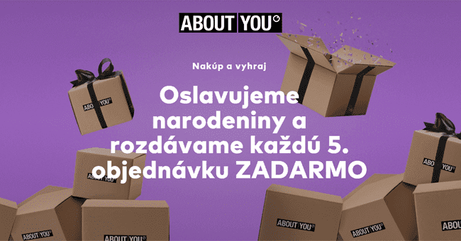 AboutYou.sk – Nakúp, zaregistruj sa do súťaže a získaj objednávku zadarmo. Každá 5. objednávka vyhráva!