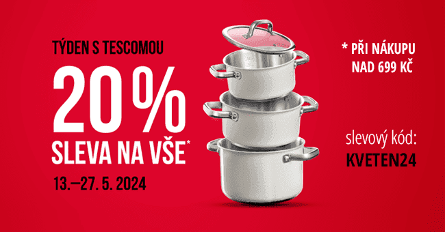 Tescoma.cz – Týden s Tescomou: 20% slevový kód na vše při nákupu nad 699 Kč