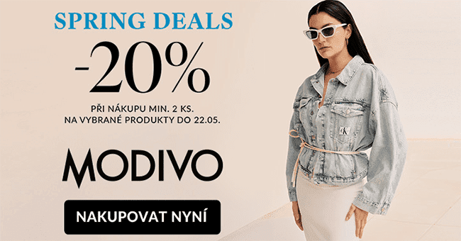 Modivo.cz – 20% slevový kód při nákupu min. 2 produktů